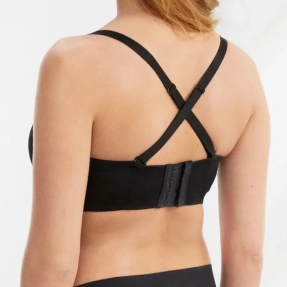 Wacoal Black bra Strapless 38DDD NEW has straps no underwire seamless - Picture 2 of 9